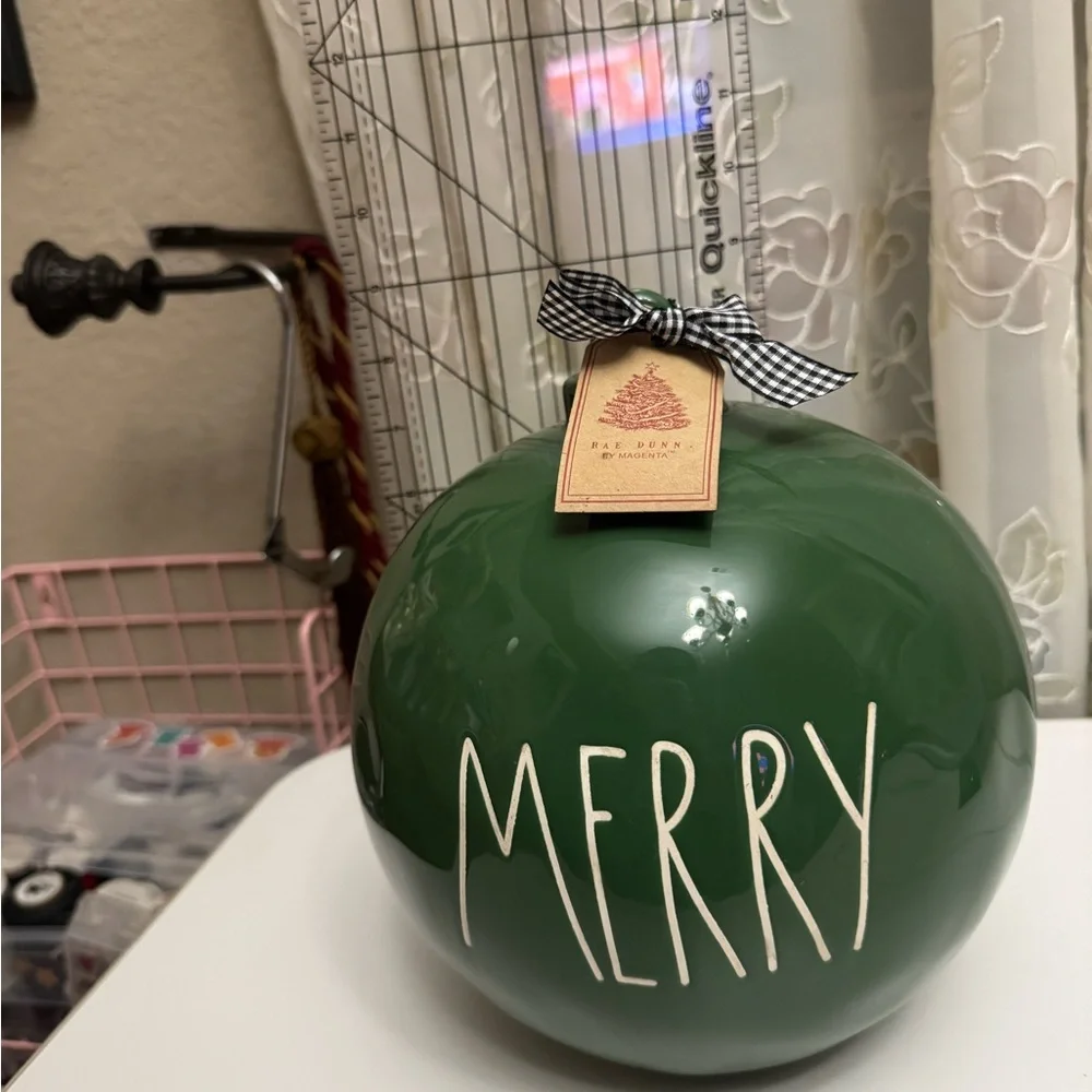 Rae Dunn Green 'Merry' Holiday Ornament - Picture 4 of 4
